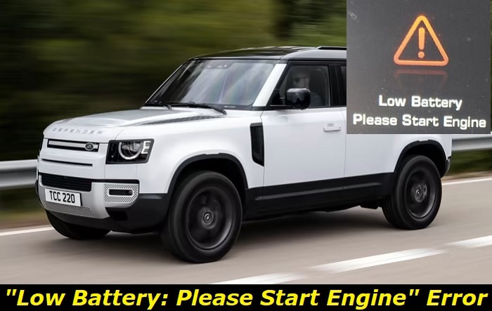 land rover low battery error